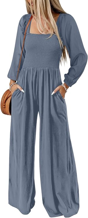 Effortless Charm Women's Casual Loose Overalls Jumpsuit