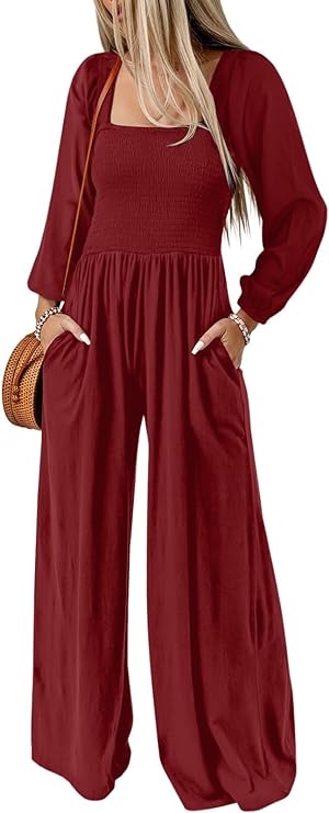 Effortless Charm Women's Casual Loose Overalls Jumpsuit