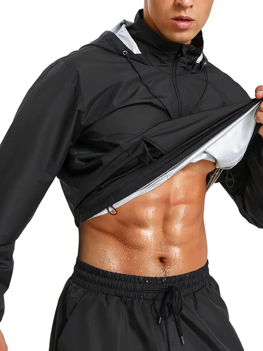 Men's Lightweight Hooded Sauna Suit