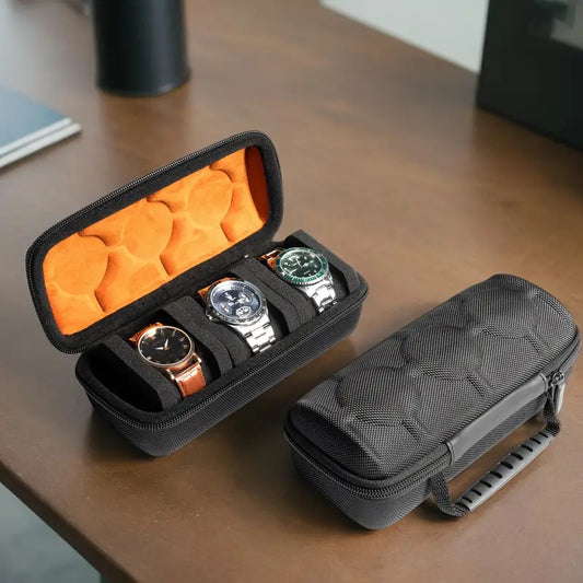 3-Slot Travel Watch Case Holder