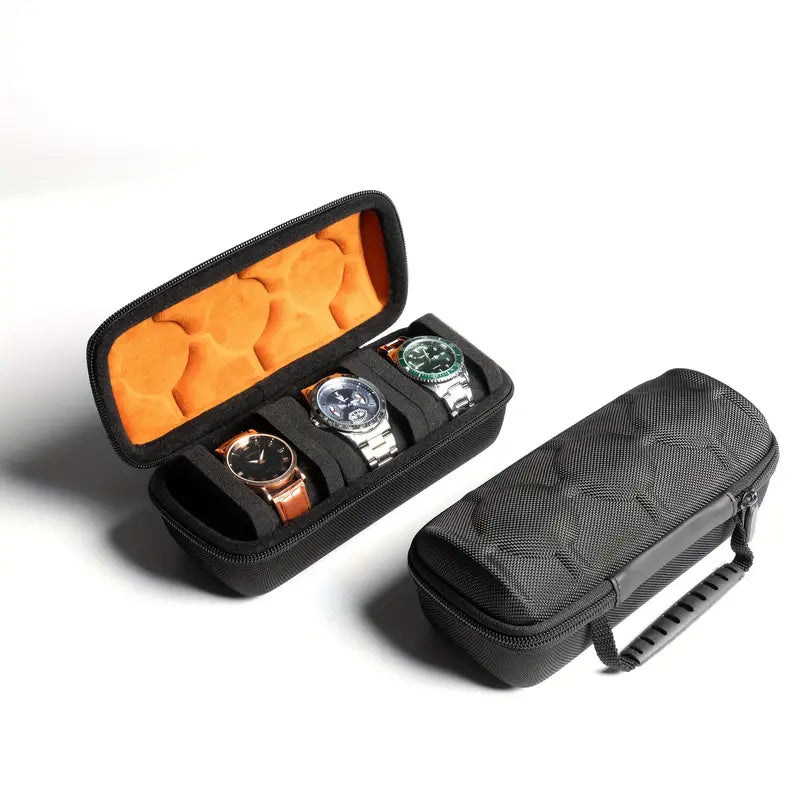 3-Slot Travel Watch Case Holder